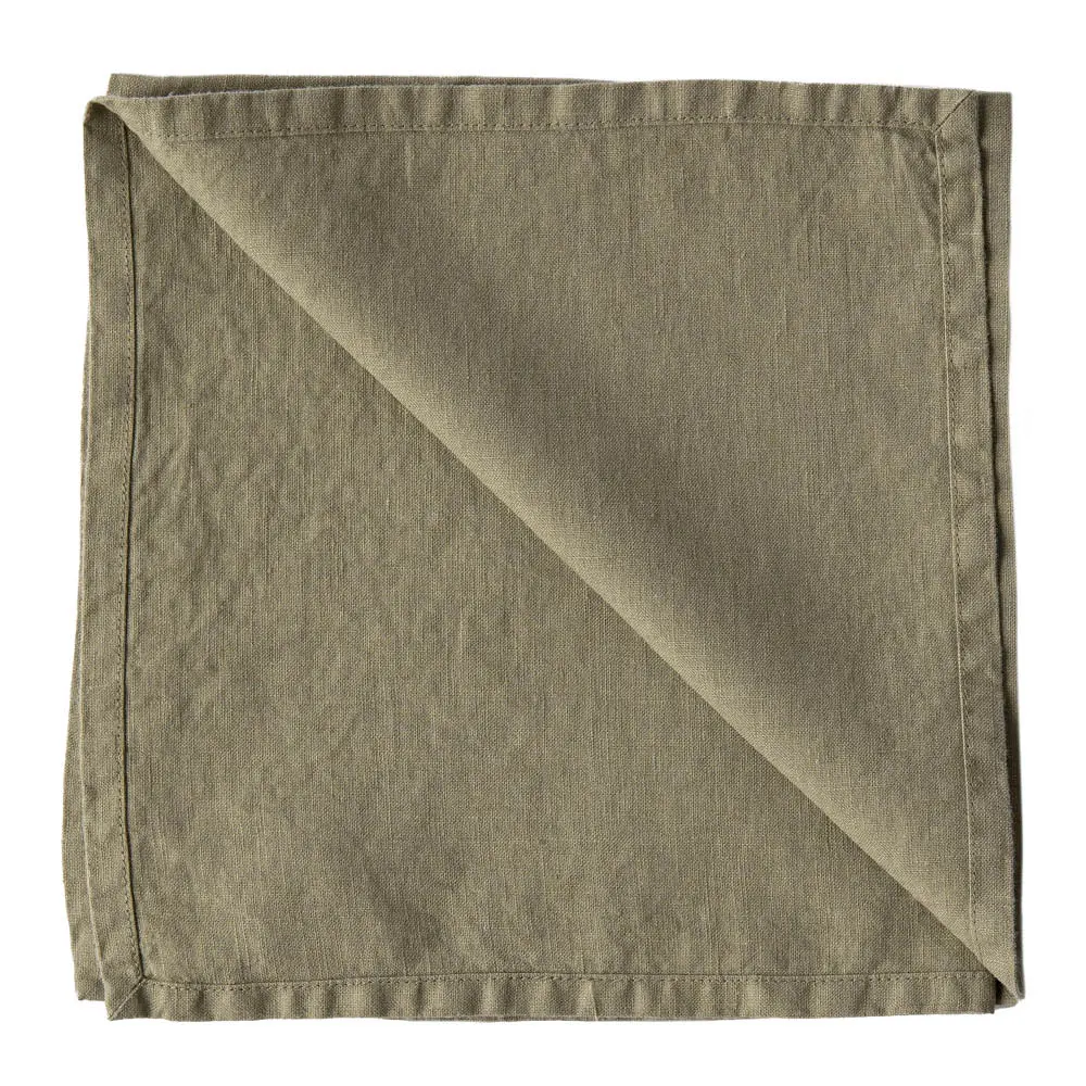 Lautasliina pellava 45x45 cm Olive