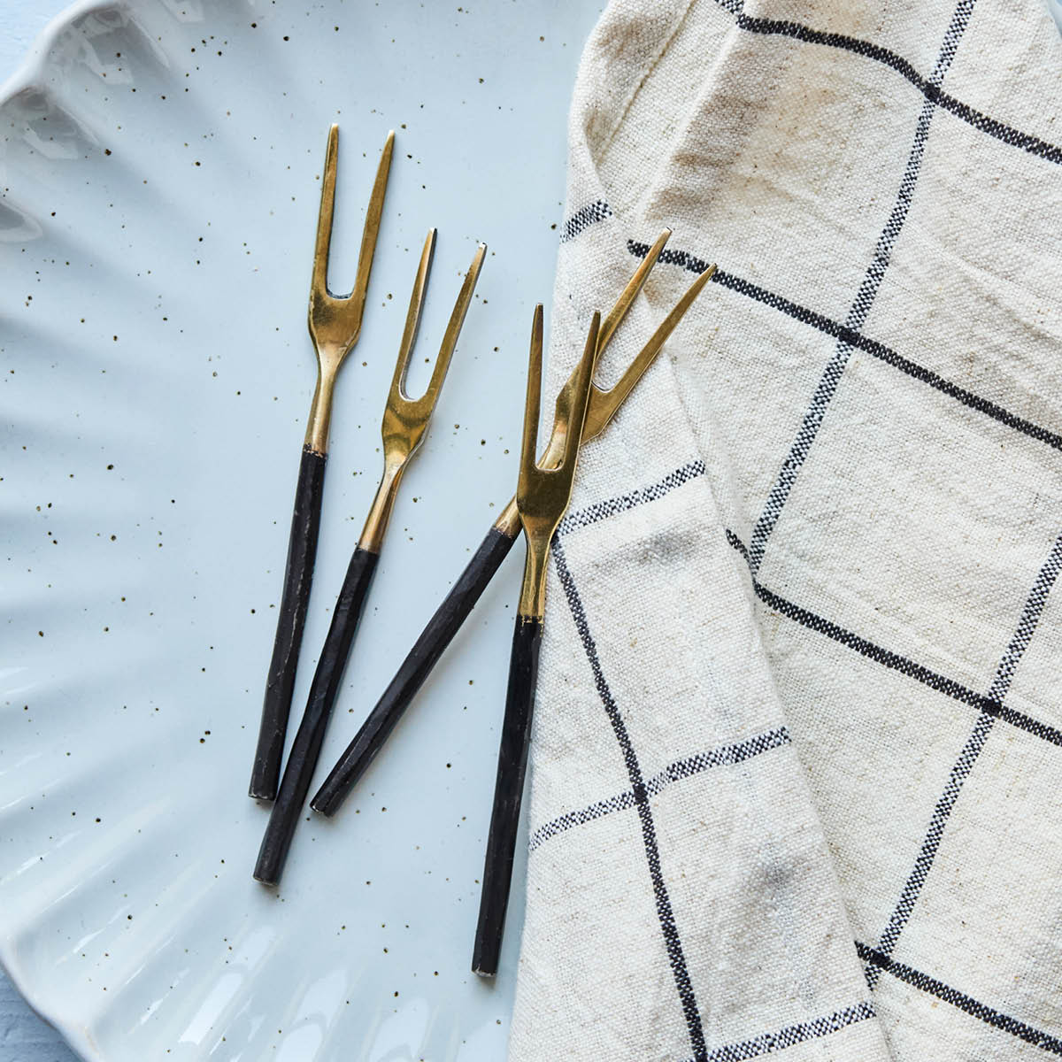 House Doctor Haarukkasetti 12 cm 4 kpl antiikkimessinki