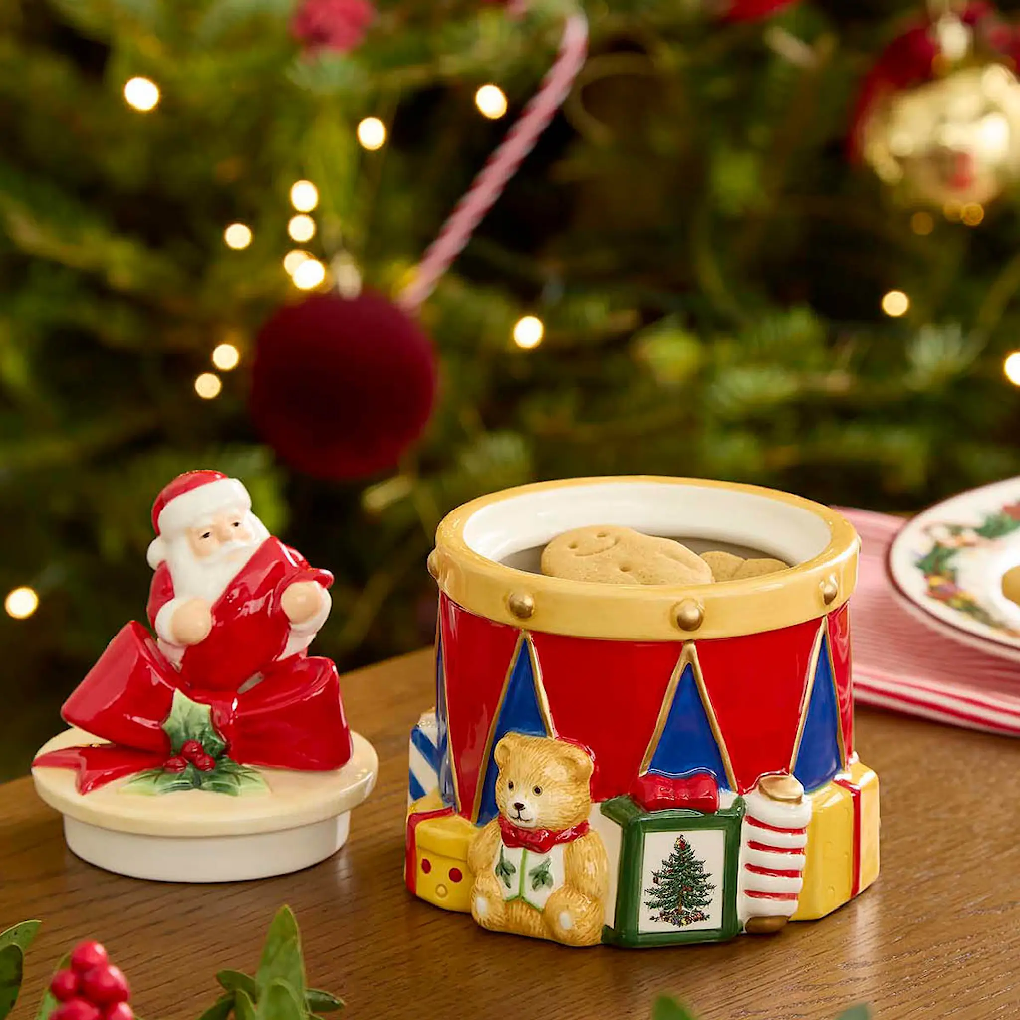 Spode Christmas Tree godterikrukke 11x17 cm