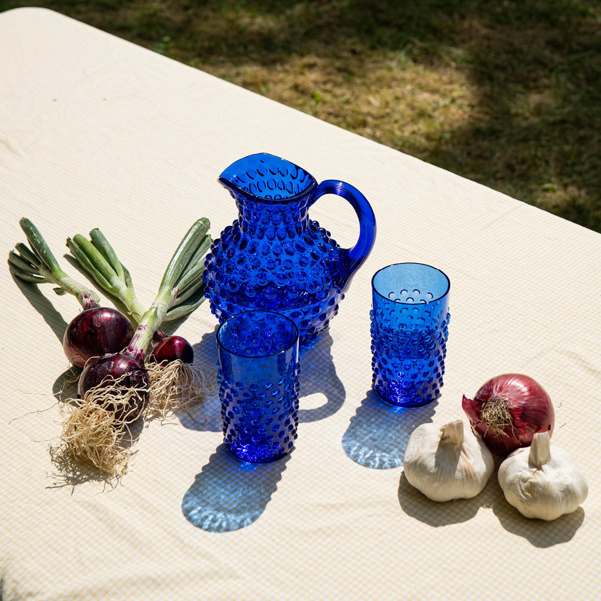 Klimchi Hobnail karaff 2 L Barrel Blue