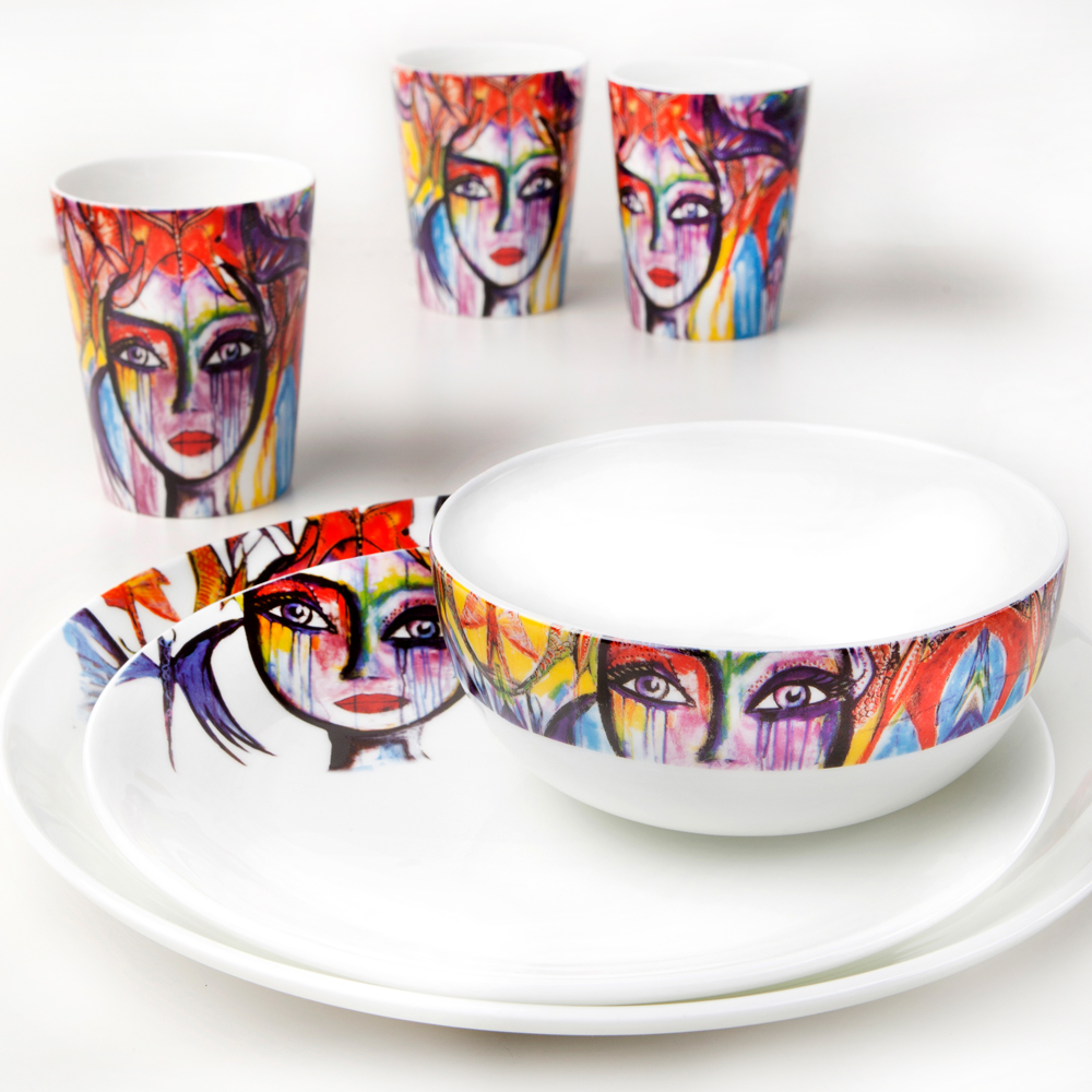 Carolina Gynning Tallrik flat 22,5 cm Slice of Life