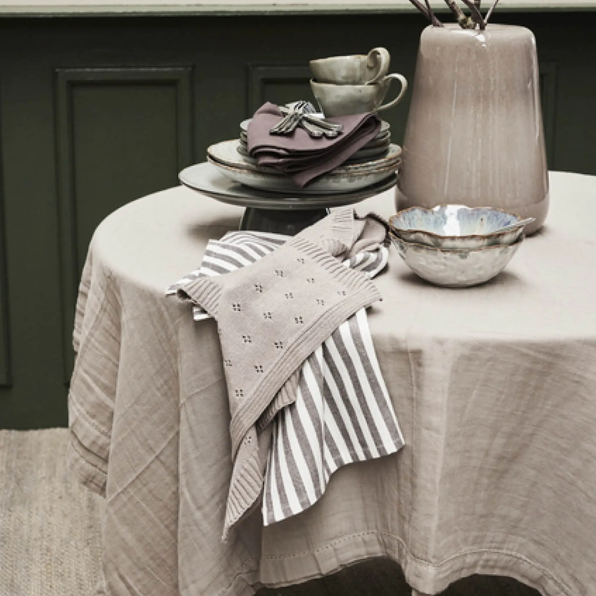 Lene Bjerre Estrille kjøkkenhåndkle 70x50 cm 2 stk brun