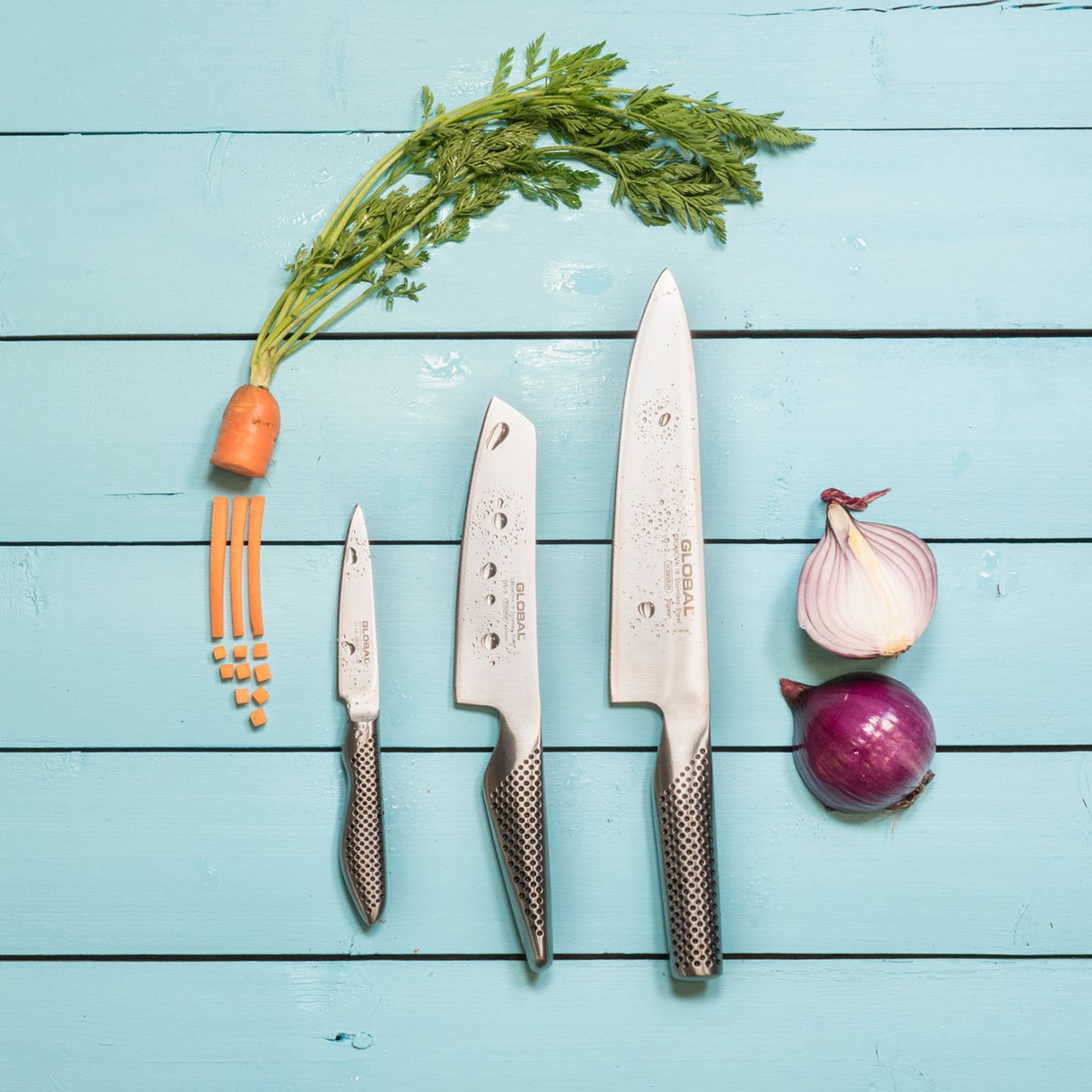 Global Classic knivsett 3 deler G-2/GS-5/GS-38