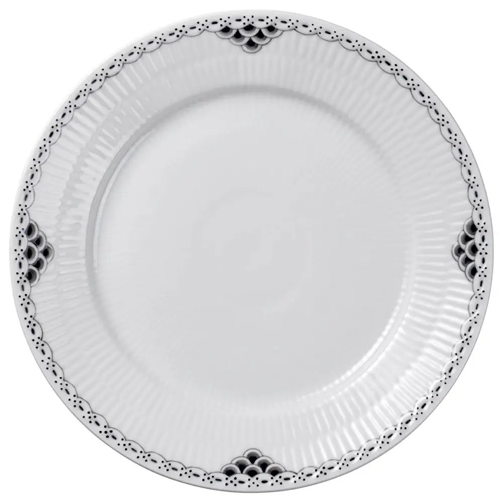 Black Lace Lautanen 22 cm Valkoinen/Musta