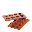 Silikonform Kupoler 8 st 5x2,5 cm