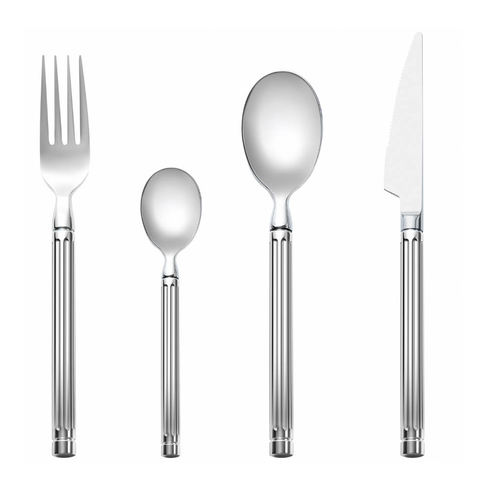 Vargen & Thor Glima bestickset 16 delar blank stål
