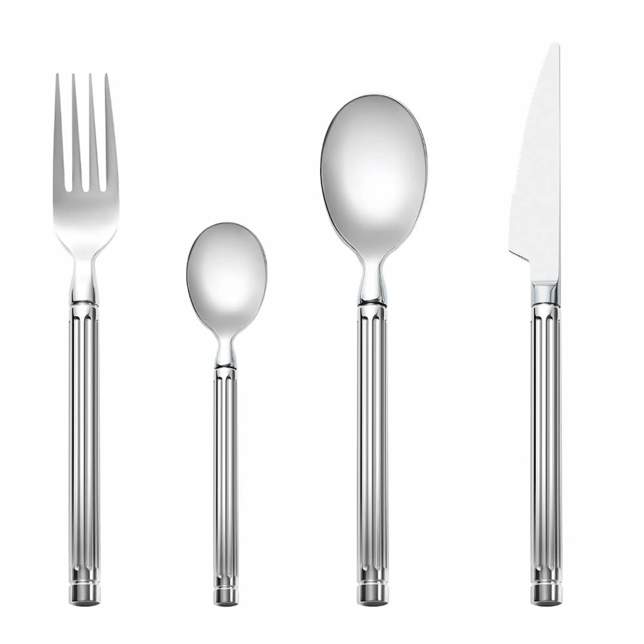 Vargen & Thor Glima bestickset 16 delar blank stål