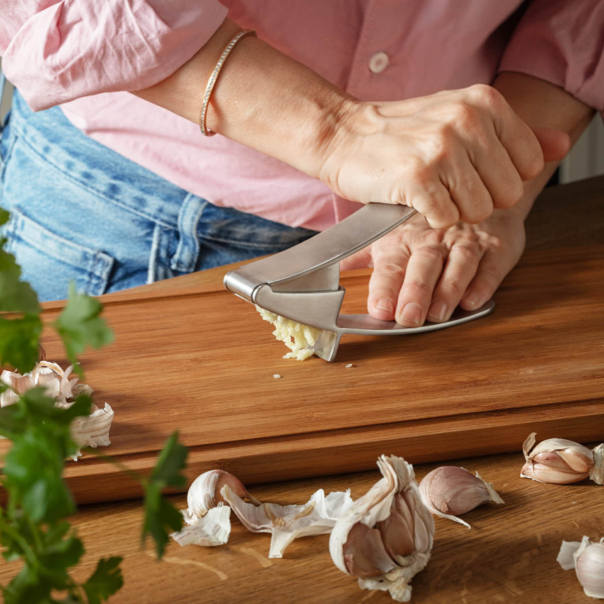 Eva Solo Vitlökspress 16 cm stål