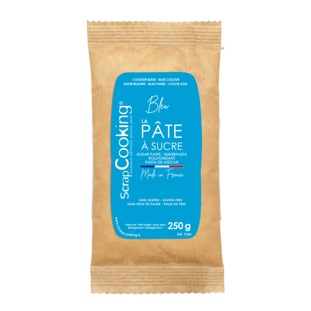ScrapCooking Sockerpasta 250 g blå