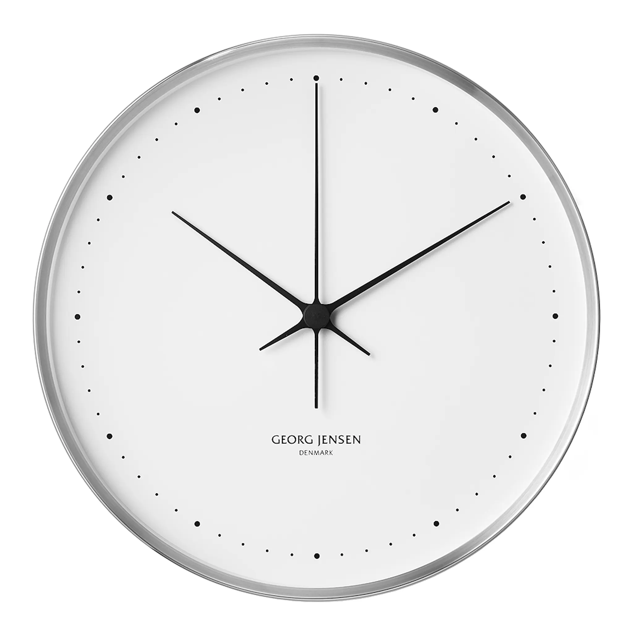 Georg Jensen Henning Koppel Klocka 40 cm Vit/Rostfri