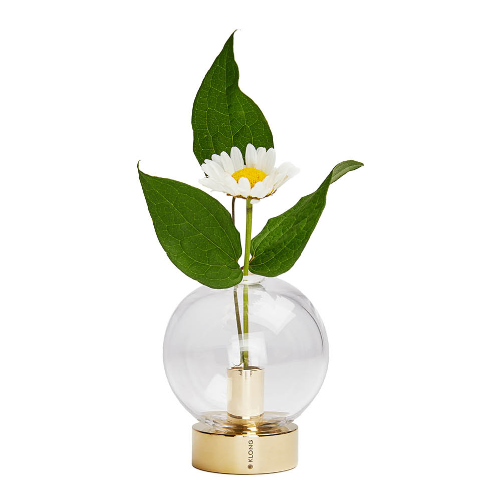 Klong Orbis Maljakko 8x7 cm Lasi/Messinki