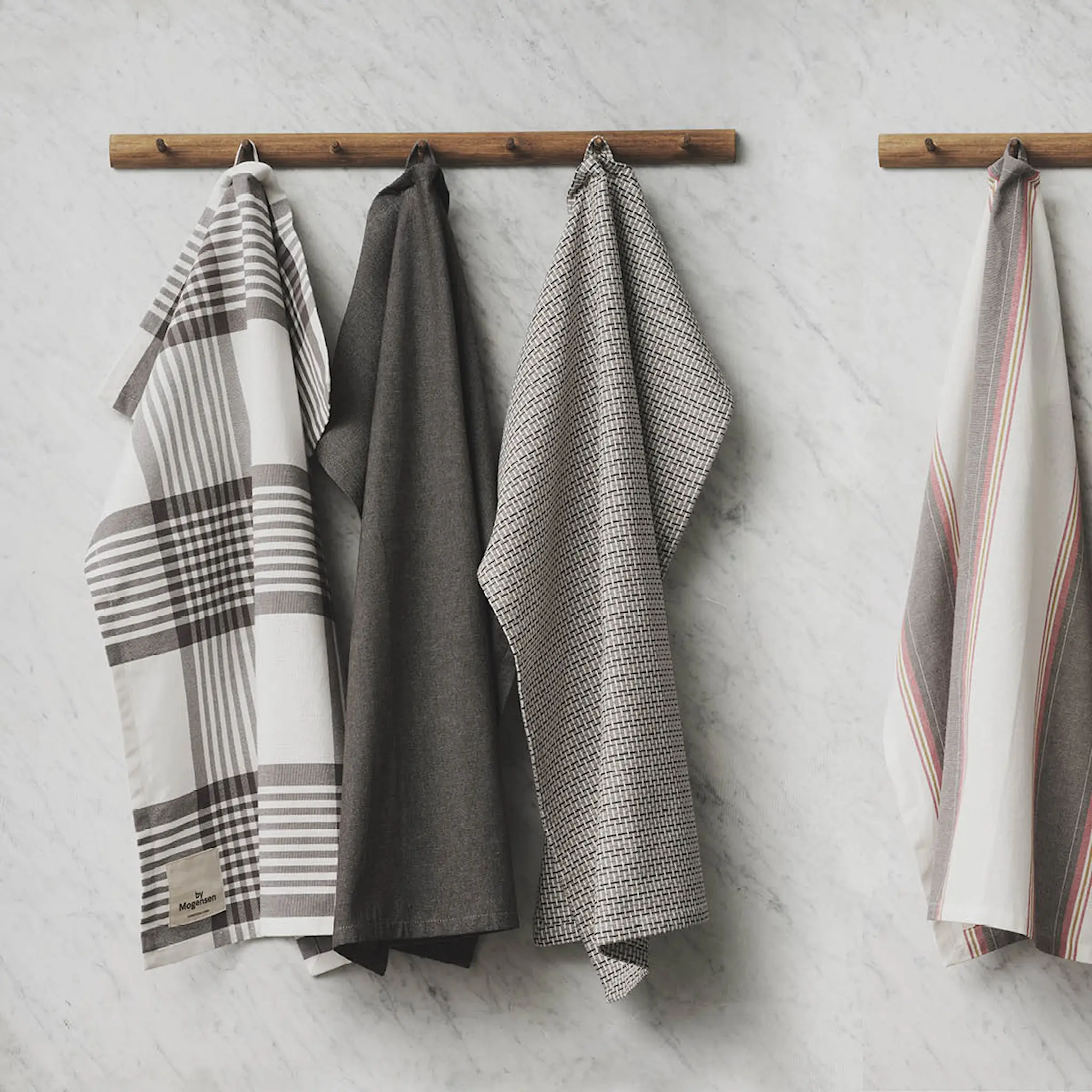 By Mogensen Kökshandduk 2-pack 72x56 cm earth