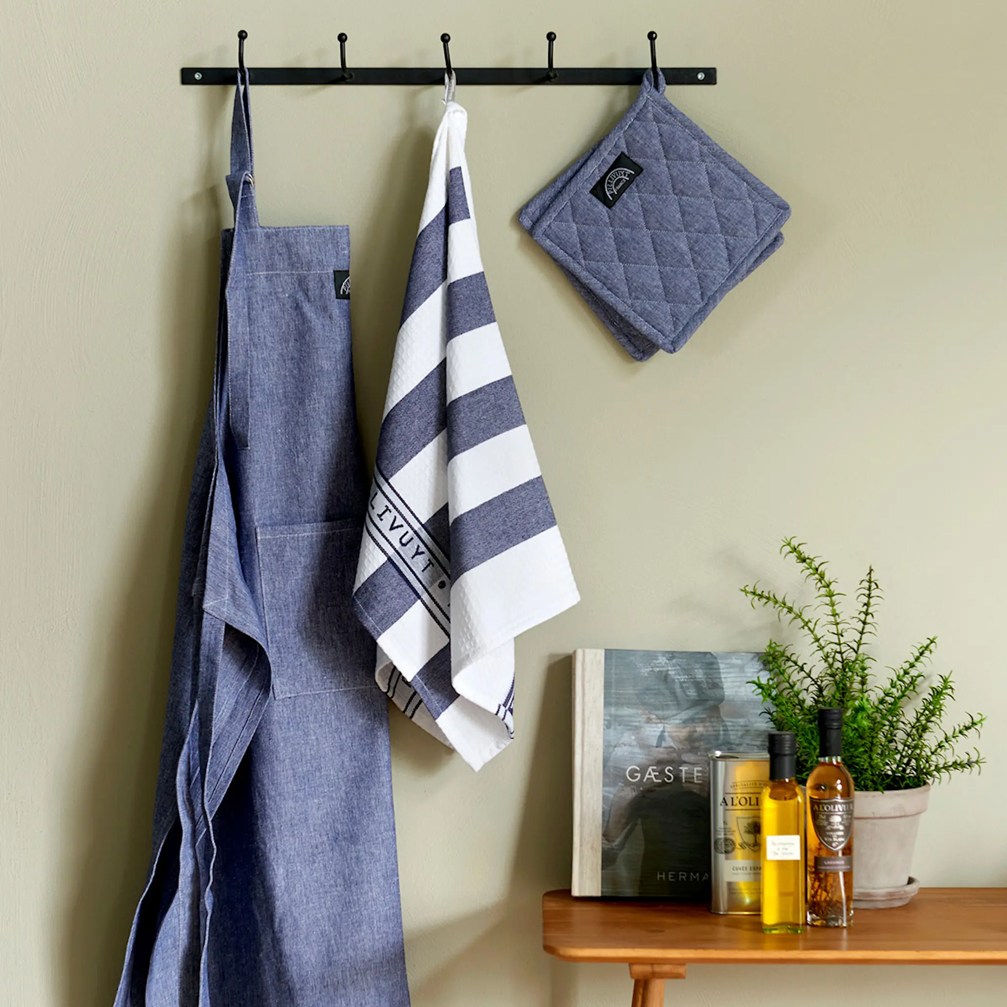 Pillivuyt Pilliuyt Keittiöpyyhe 90x60 cm Sininen/Valkoinen