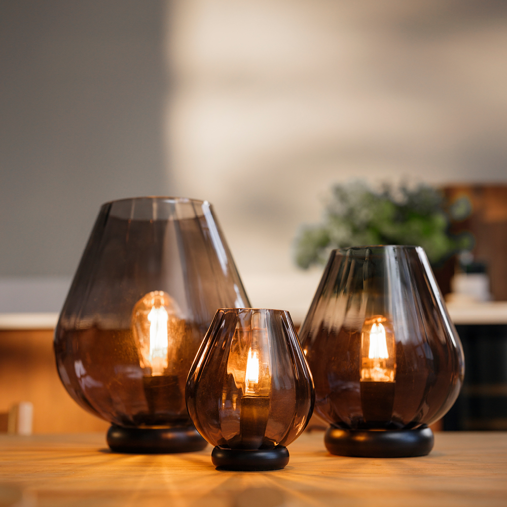 Magnor Rocks XO bordslampa 20,4 cm kolgrå