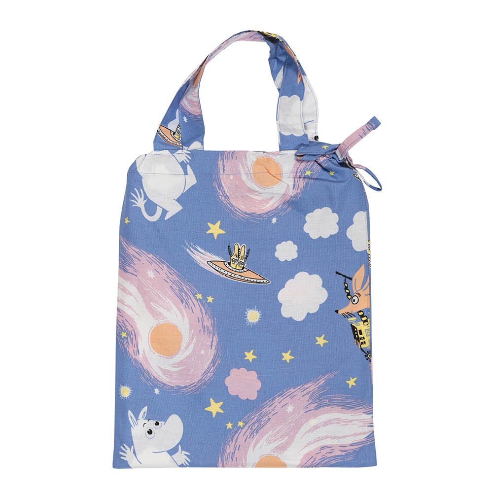 Moomin Arabia Mumin påslakanset 85x125 cm Rymdäventyr blå