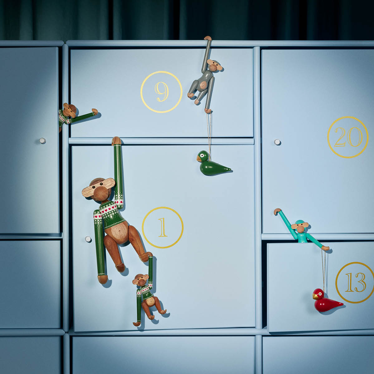 Kay Bojesen Denmark Ape mini grå