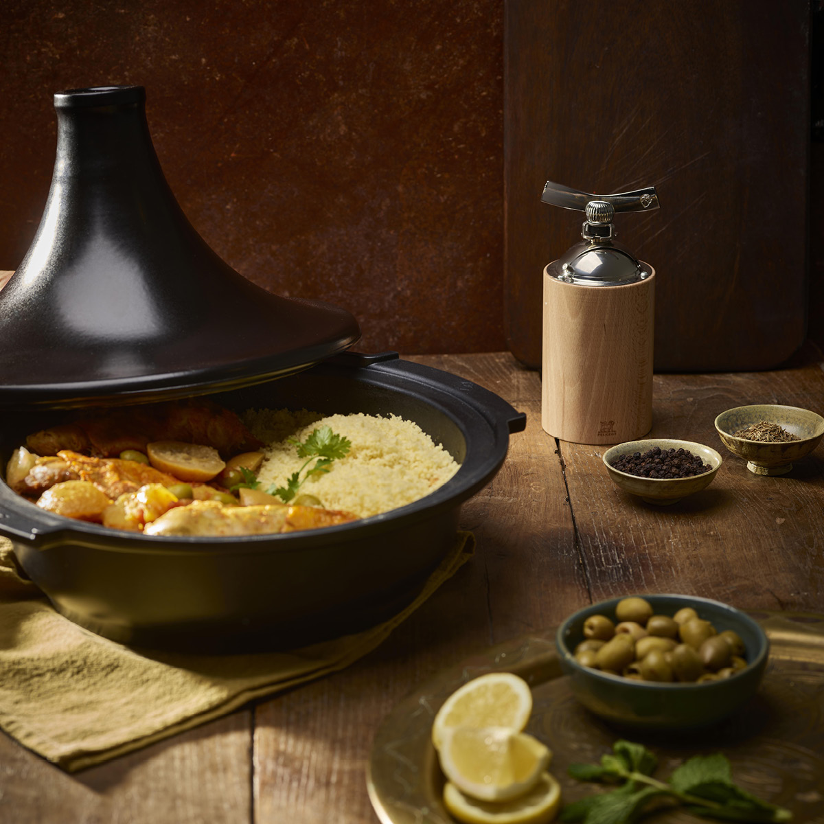 Peugeot Atlas tagine 30 cm satin black