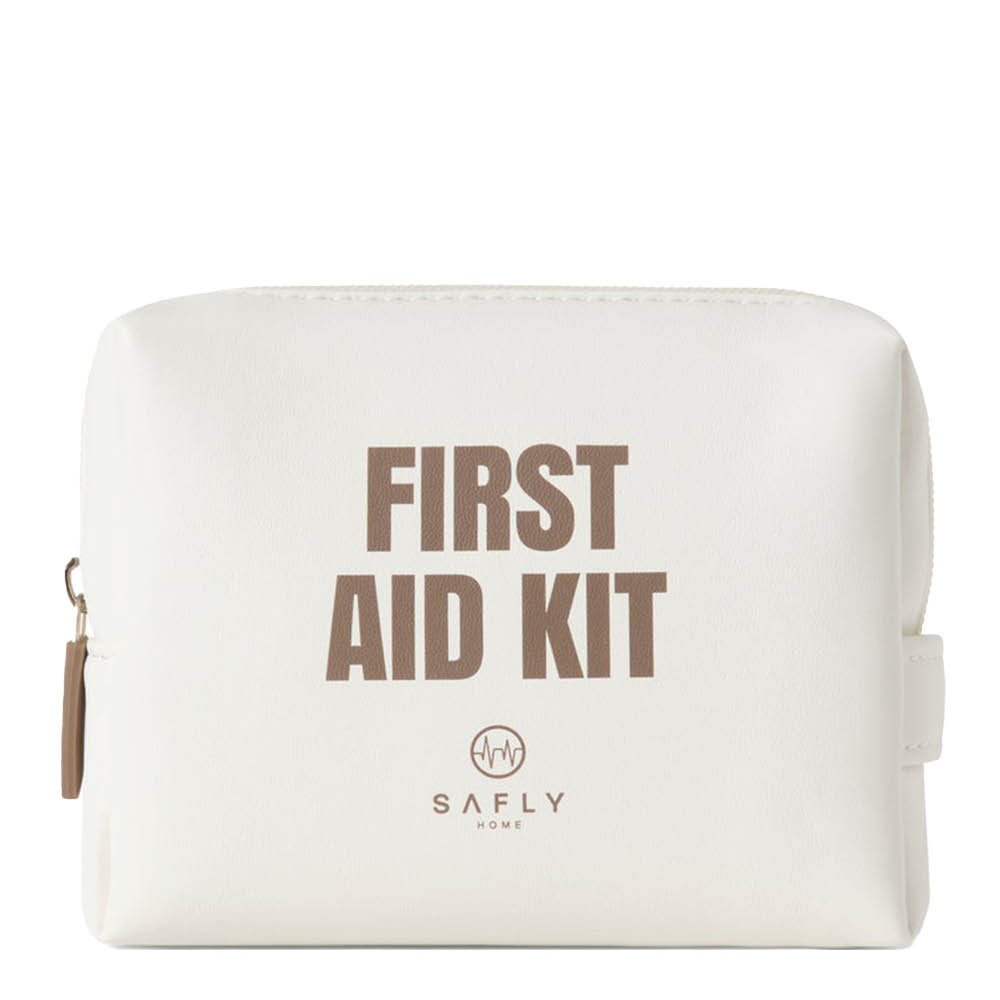 Safly Førstehjelpsskrin To-Go 14x4,5x11 cm kremhvit