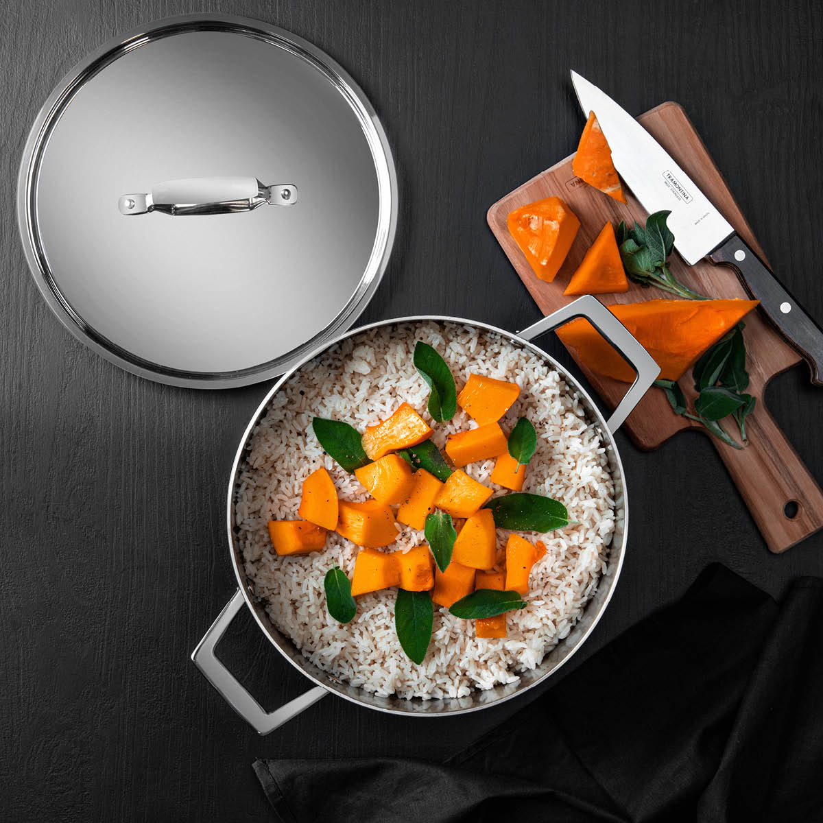 Tramontina Grano gryta 3,8 L stål