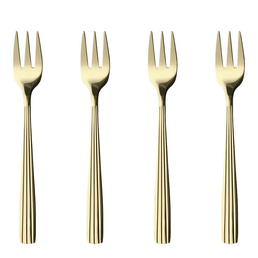 Raw Cutlery Kakkuhaarukka 18,2 cm 4 kpl Champagne Gold