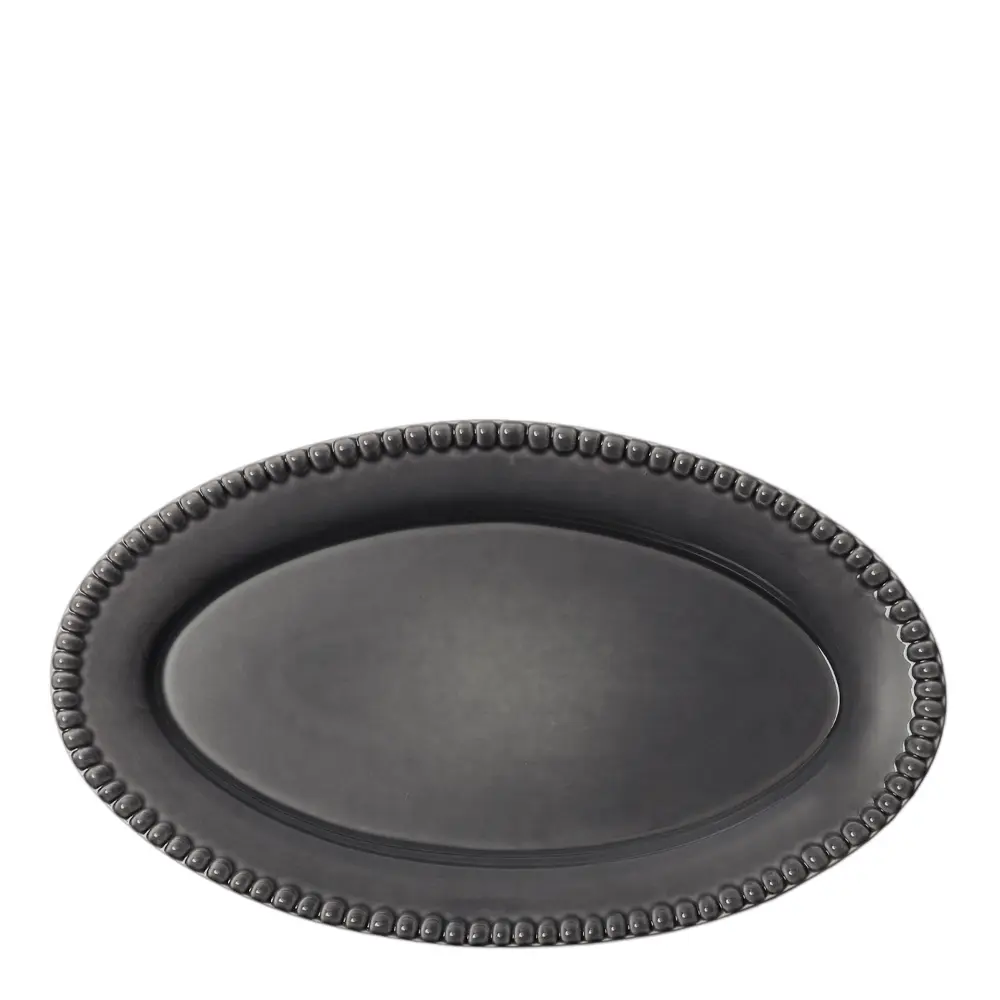Daria Tarjoilulautanen soikea 35 cm Clean grey