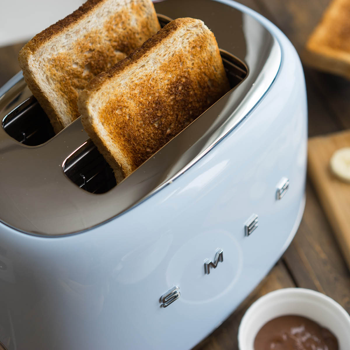 Smeg Brødrister TSF01 2 skiver pastellblå