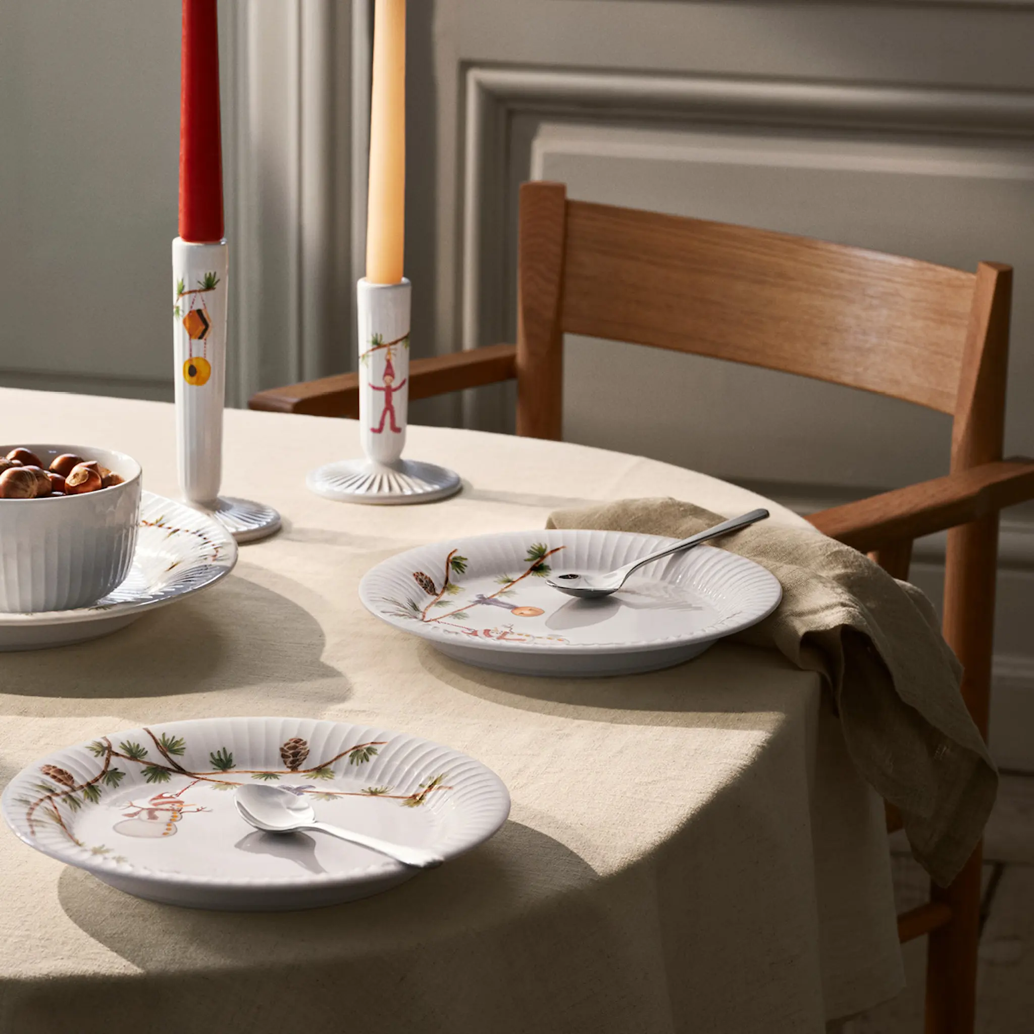 Kähler Hammershøi Christmas tallrik 22 cm 2-pack vit