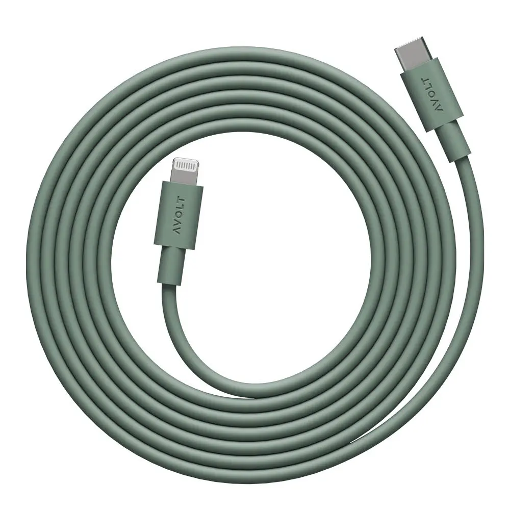 Cable 1 USB-C - Lightning Kaapeli 2 m Oak Green