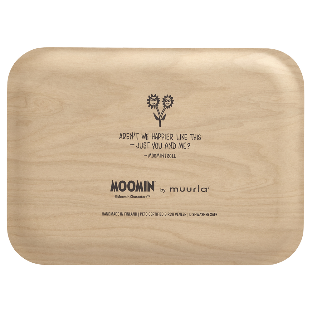 Muurla Mummi brett 27x20 cm blomster beige