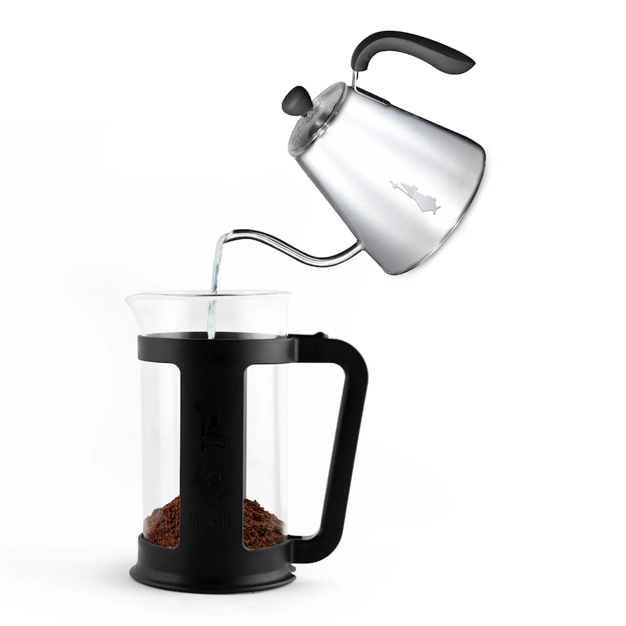 Bialetti Smart Presskannan 1 L Svart/Klar