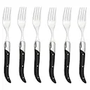 Grillgaffel 6-pack ibenholt svart