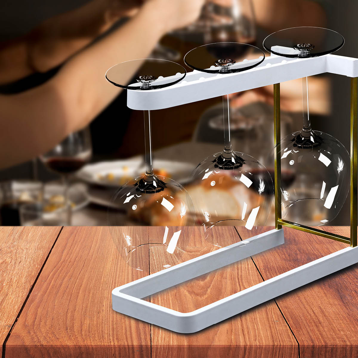 Happy Sinks Happy Viinilasiteline 28x24 cm Valkoinen