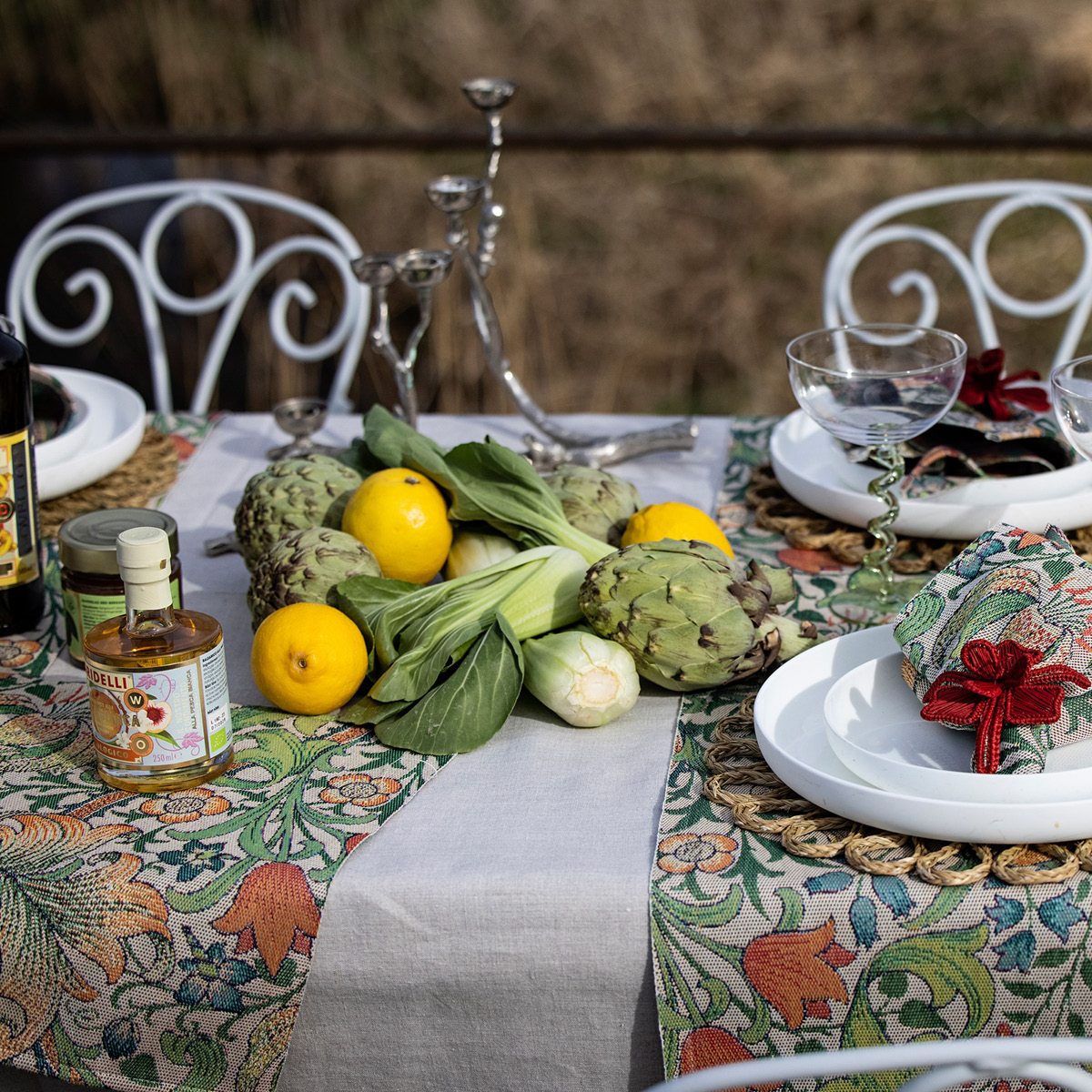 Ekelund Golden Lily håndkle 35x50 cm gul