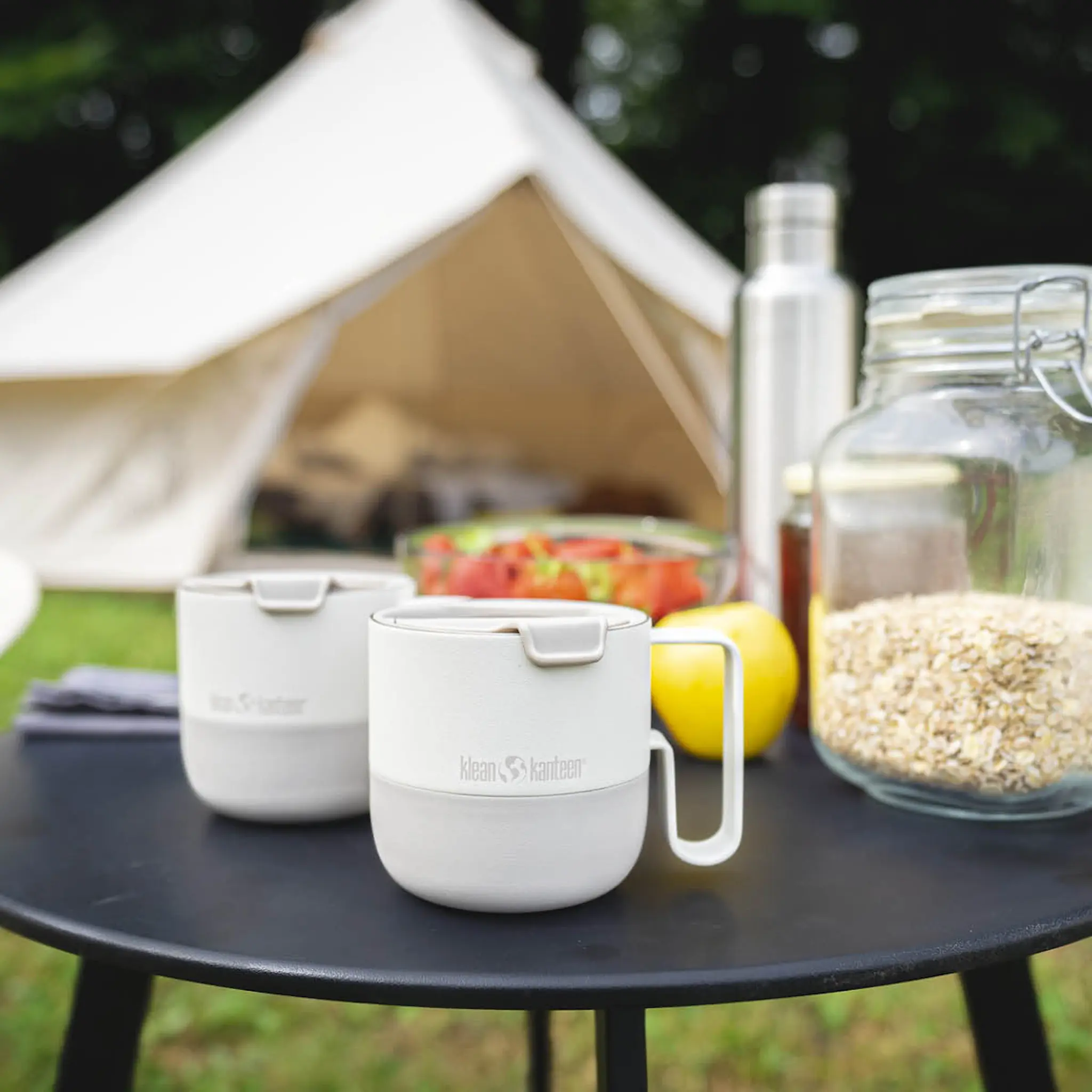 Klean Kanteen Rise mugg 41 cl med fliplock Tofu
