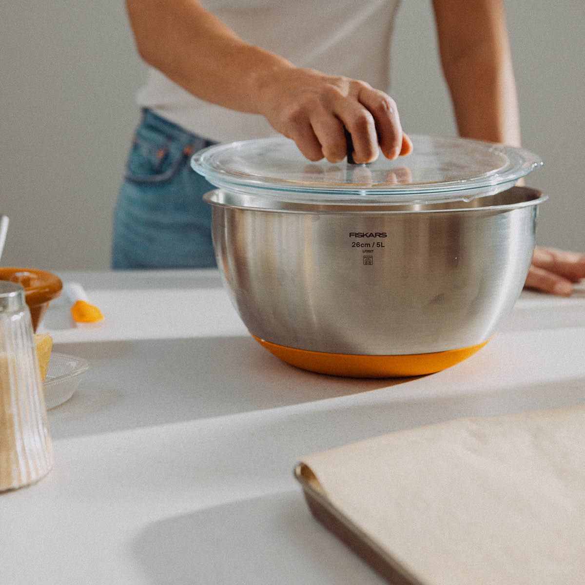 Fiskars Functional Form bakebolle 5L rustfritt stål