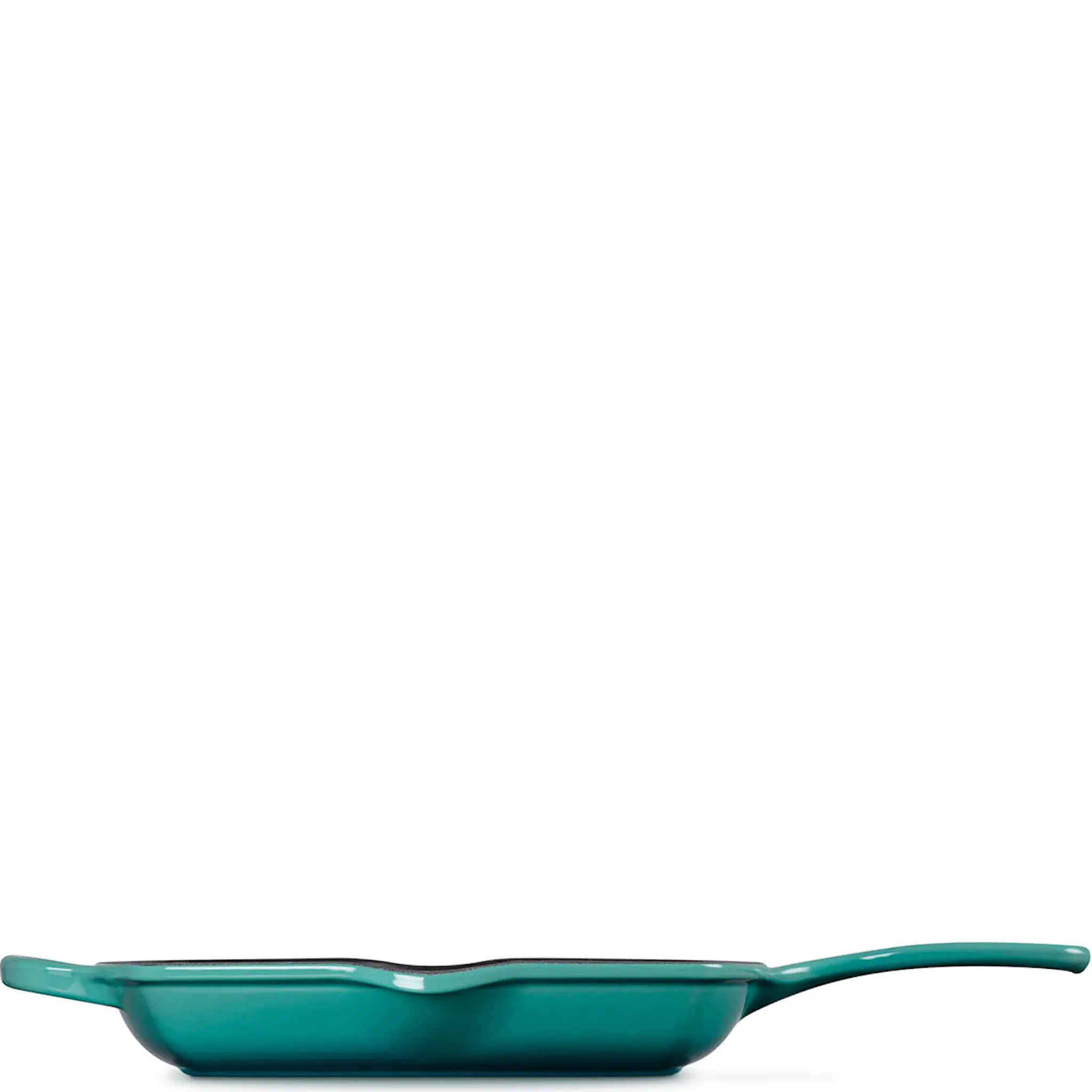 Le Creuset Signature grillpanna kvadratisk gjutjärn 26 cm Bleu Riviera
