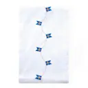 Bordslöpare 175x30 cm vit med svensk flagga