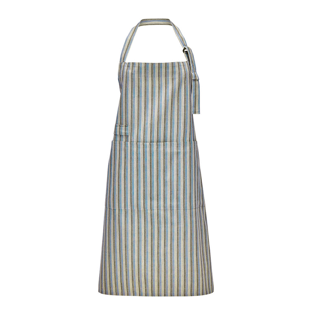 House Doctor - Cook essu puuvillaa 90x90 cm sininen/hiekka