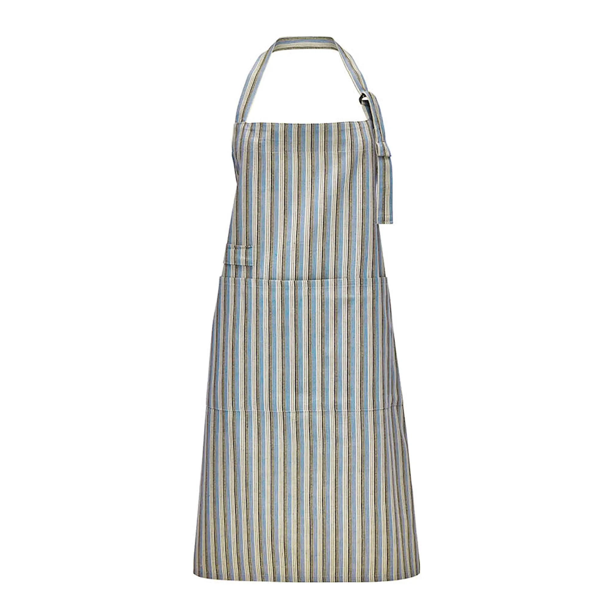 House Doctor Cook förkläde i bomull 90x90 cm blå/sand