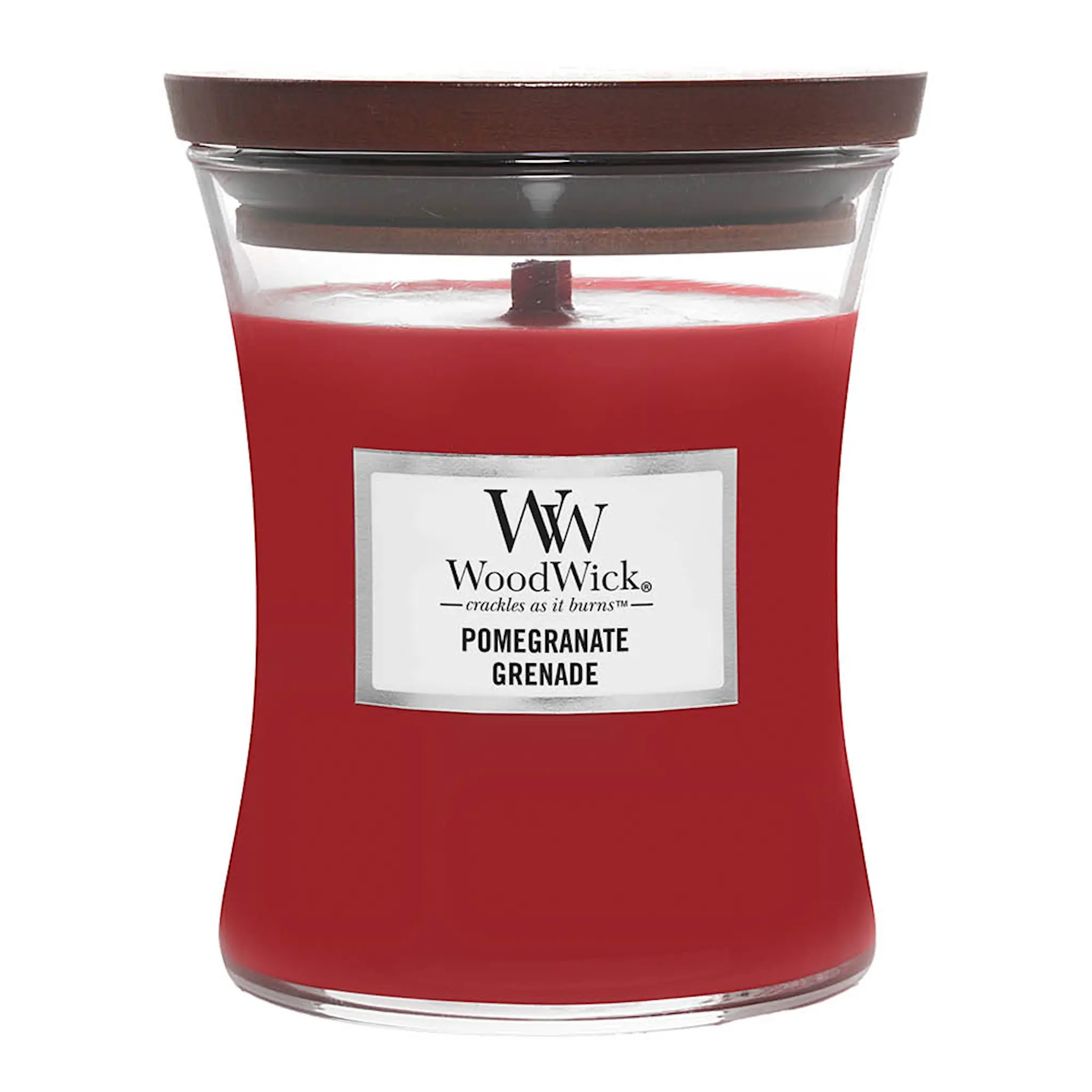 WoodWick Hourglass doftljus medium pomegranate