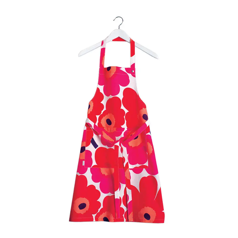 Pieni Unikko Esiliina 85 cm Valkoinen/Punainen