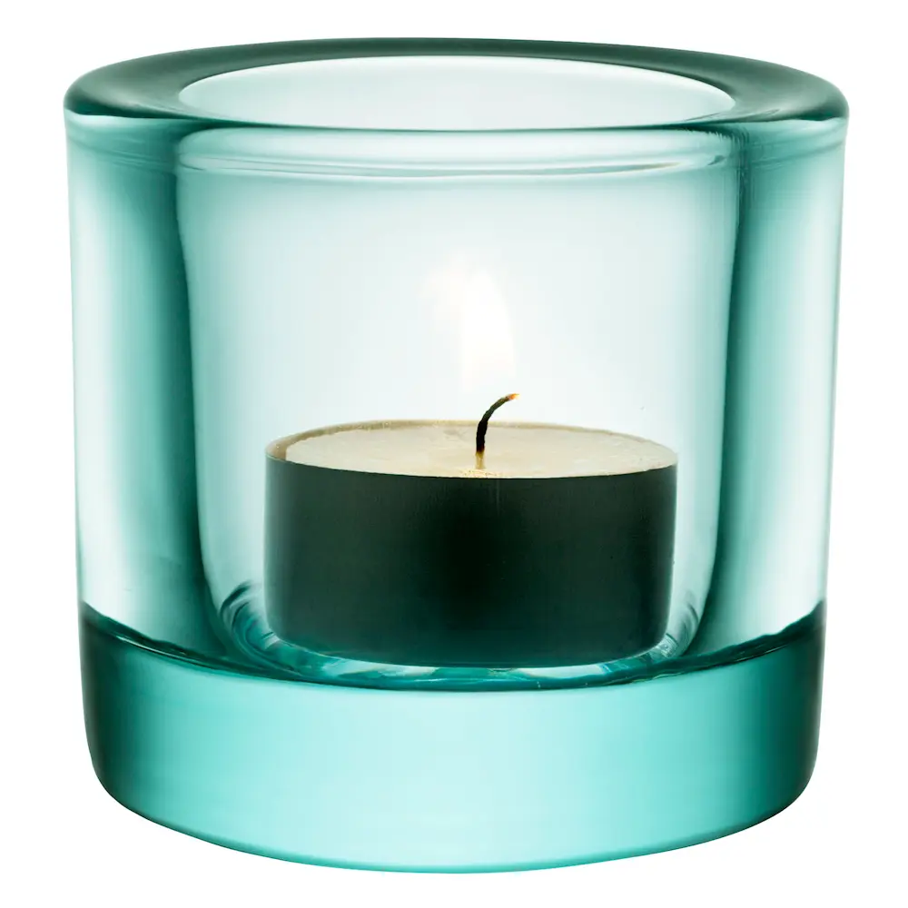 Kivi Kynttilälyhty 6 cm Vedenvihreä