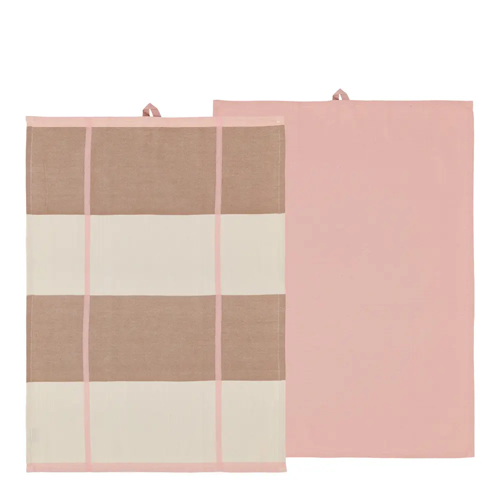 Blocks Keittiöpyyhe 50x70 cm 2 kpl Rose