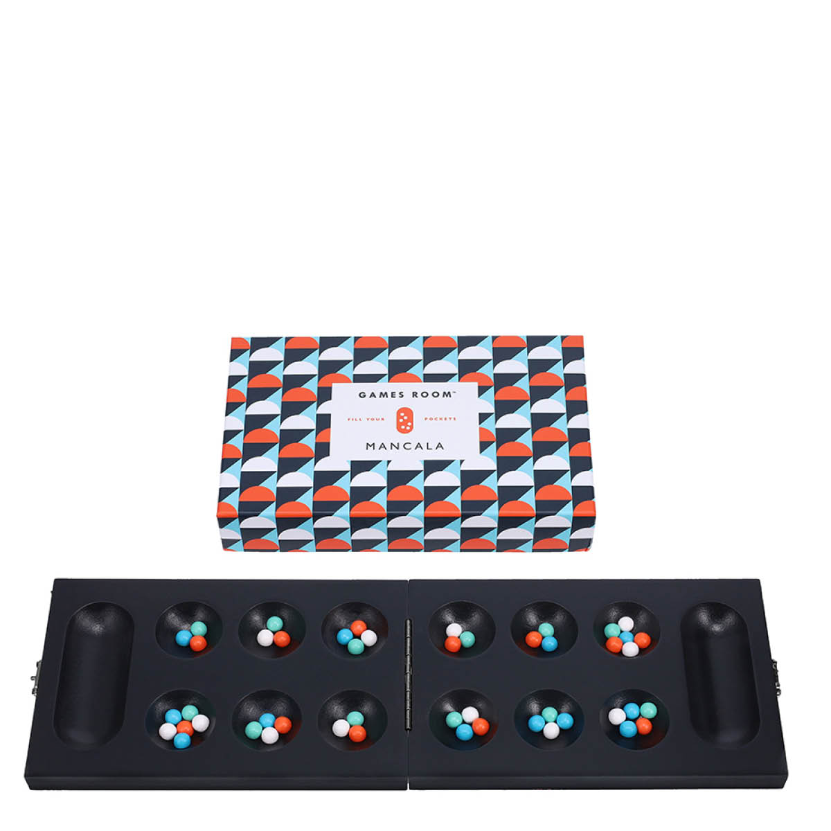 Games Room Kalaha spel svart trä