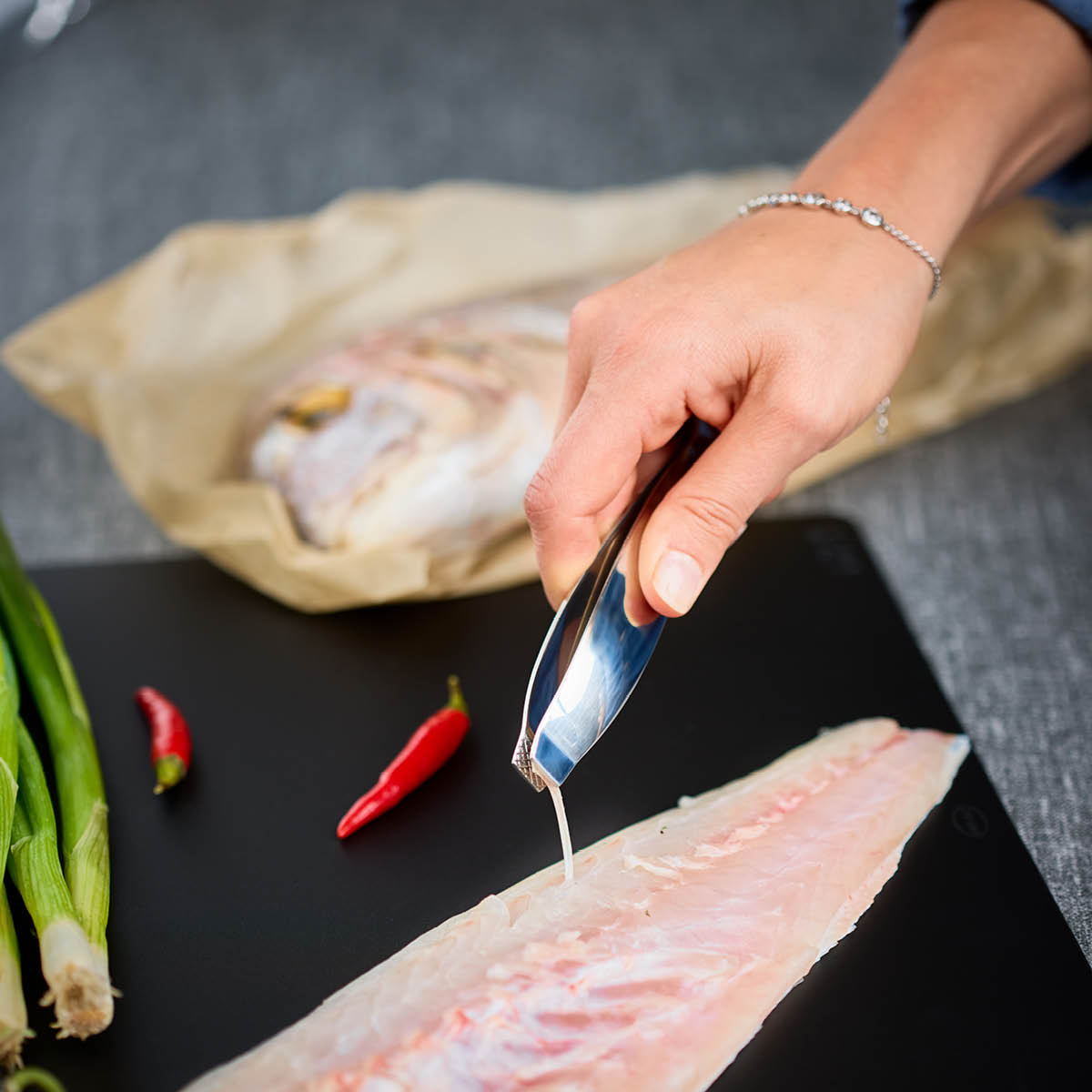 Rösle Fiskebenpinsett 15 cm stål