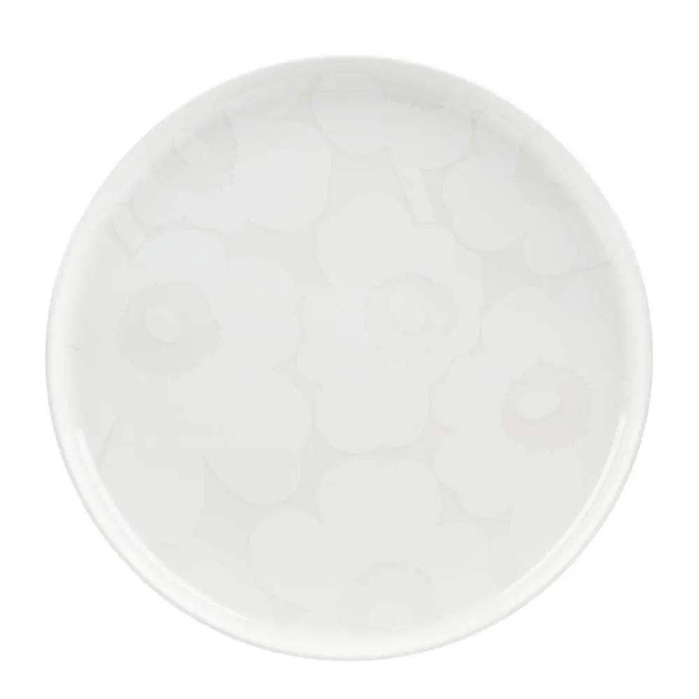 Oiva Unikko tallerken 25 cm hvit