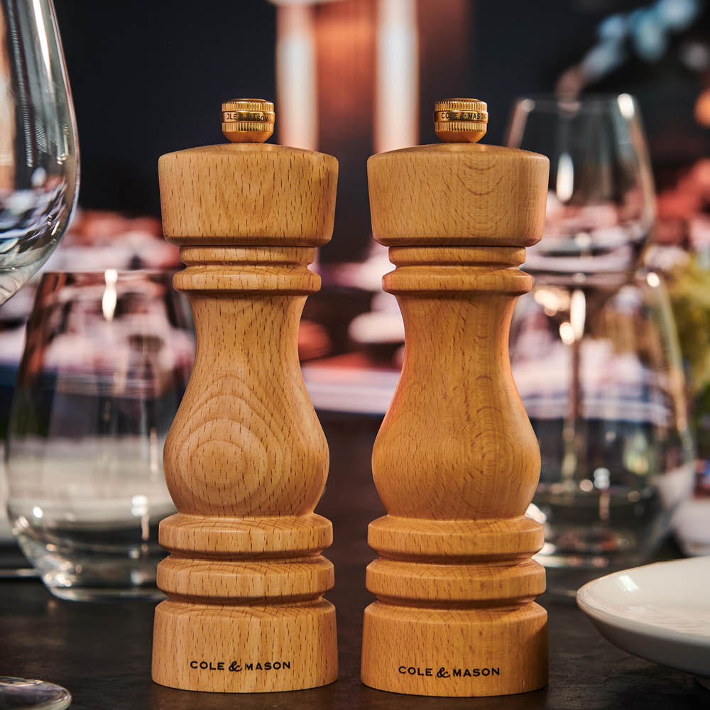 Cole & Mason London Saltkvarn 18 cm Natur