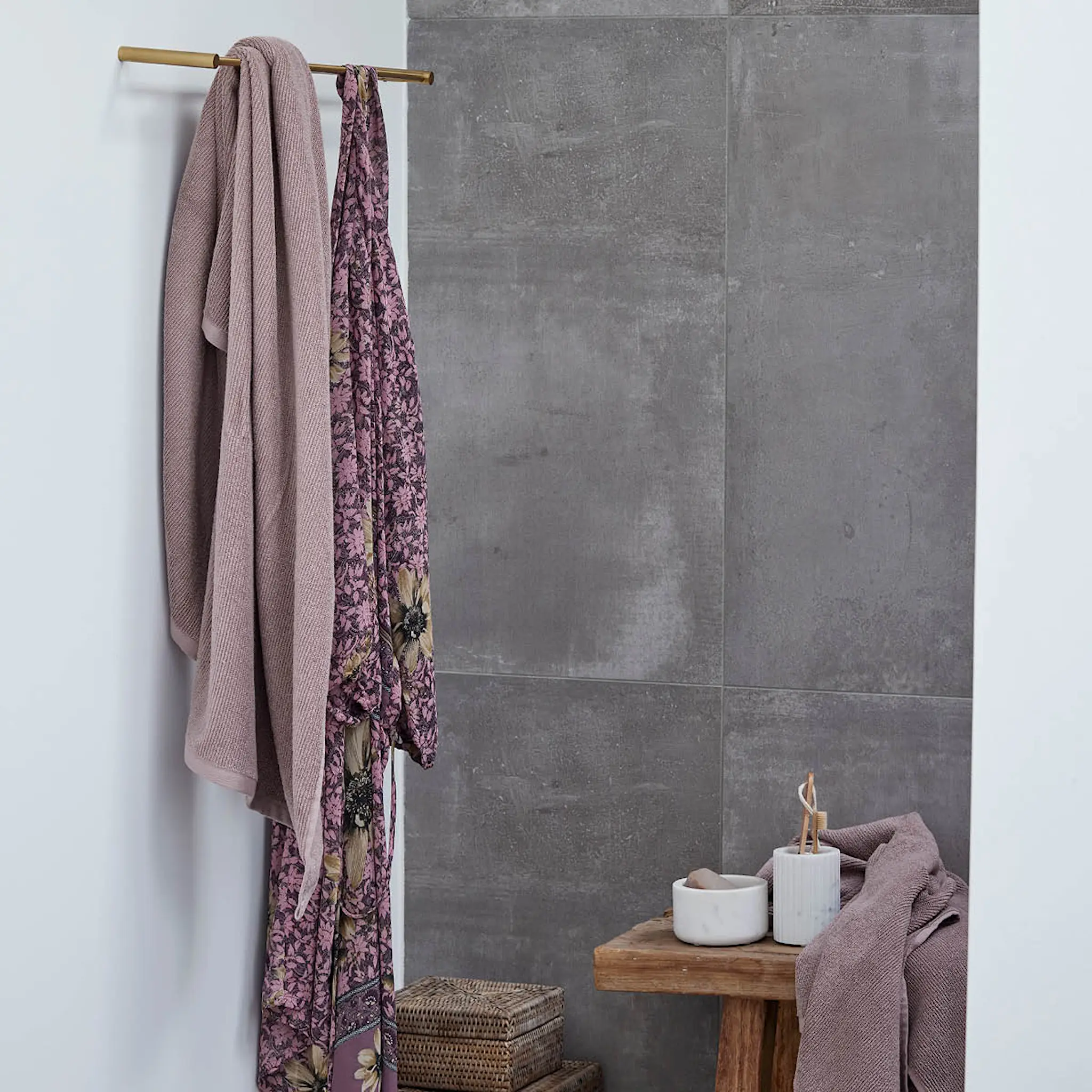 Lene Bjerre Molli Käsipyyhe 50x30 cm Rose