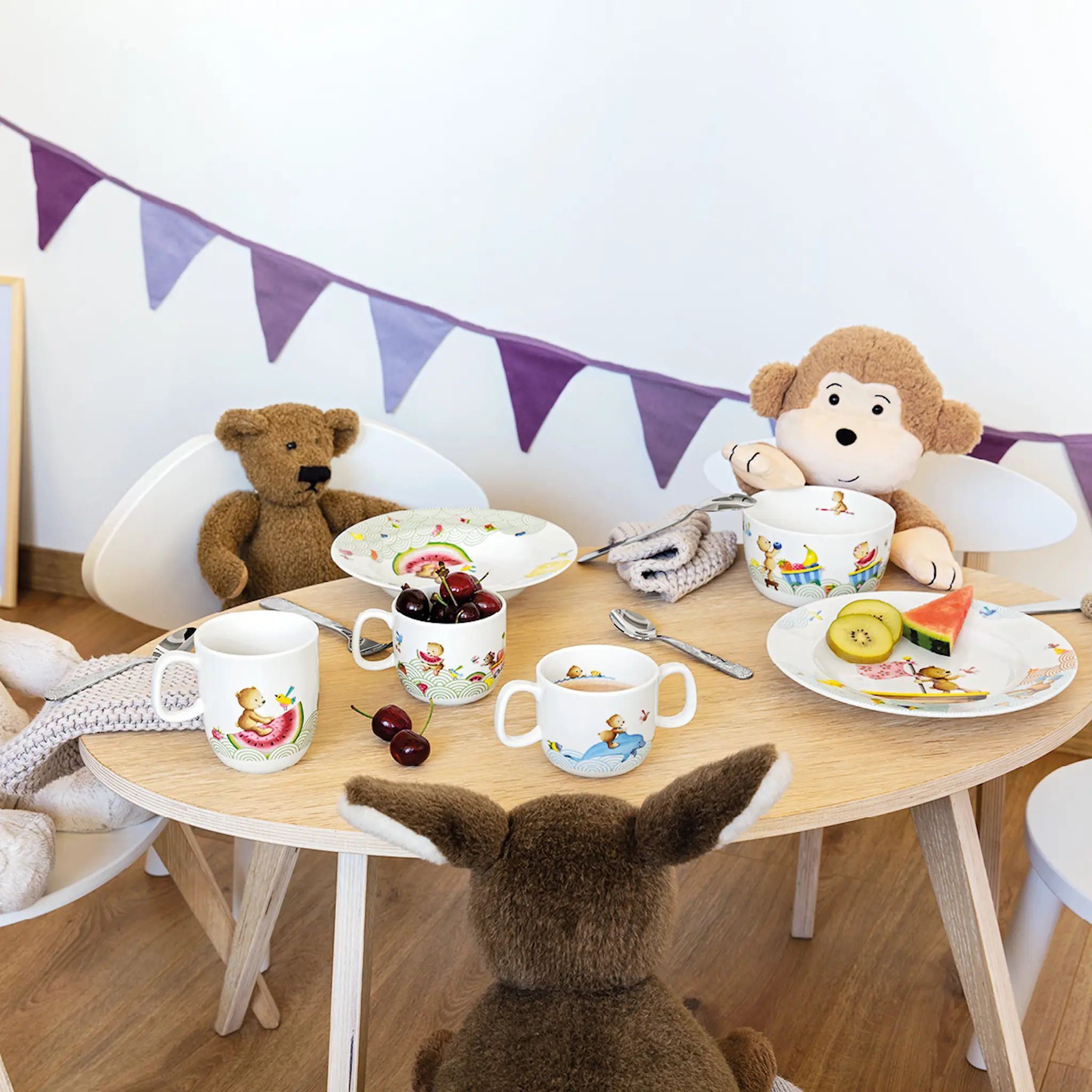 Villeroy & Boch Happy as a Bear barnbestick 4 delar