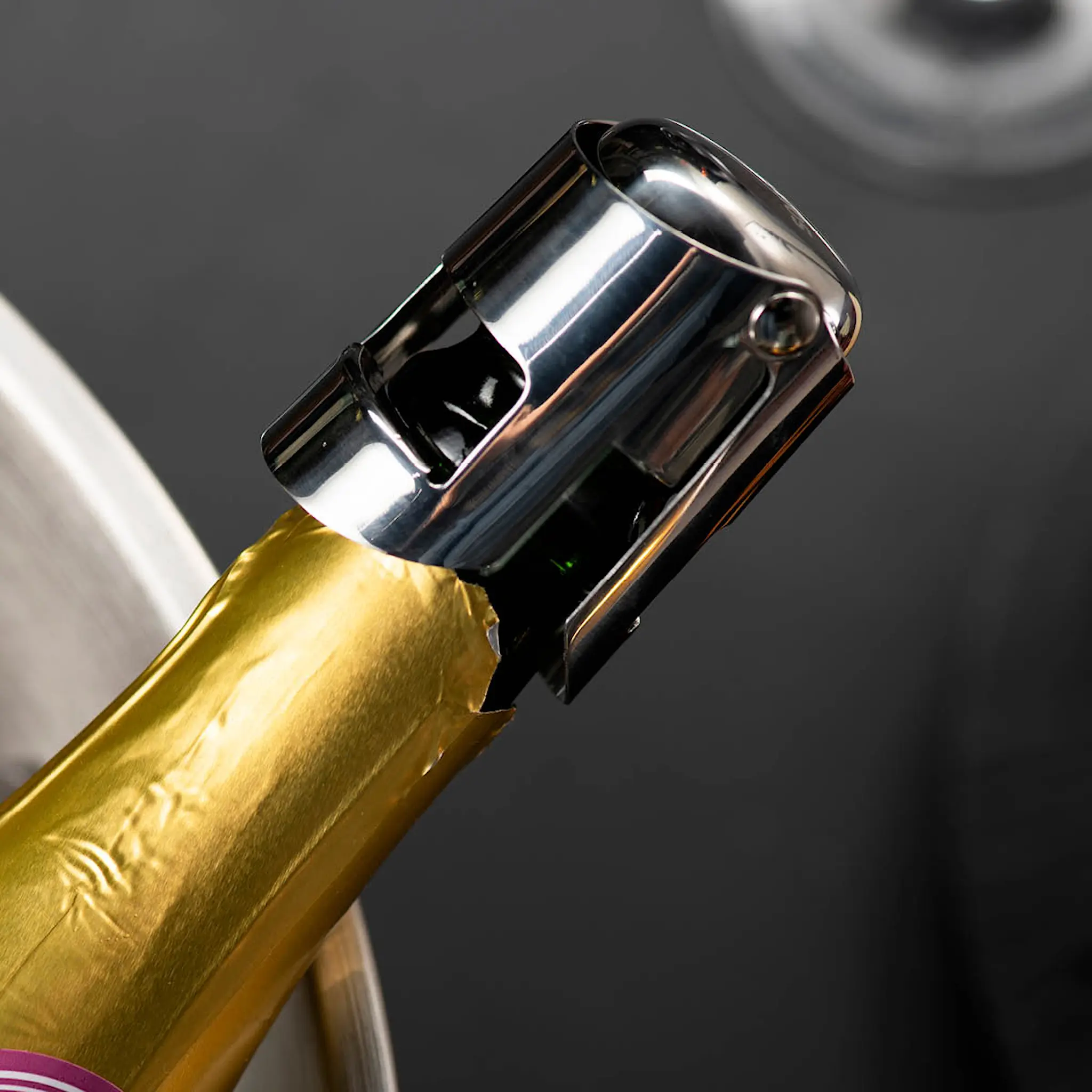 Modern House Sontell champagneförslutare 5,5 cm blankt stål